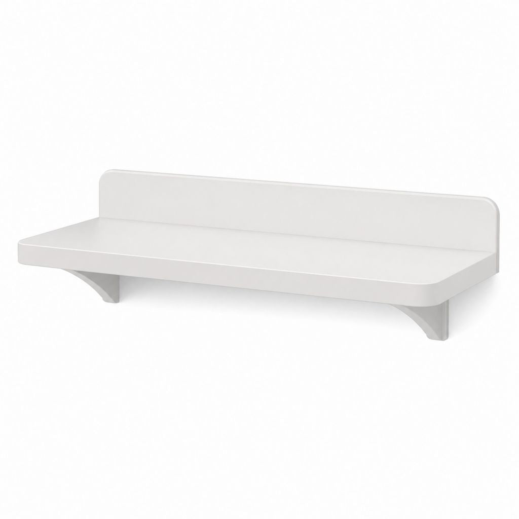 Wandregal Weiß aus MDF rechteckig 120 x 20 x 30 cm